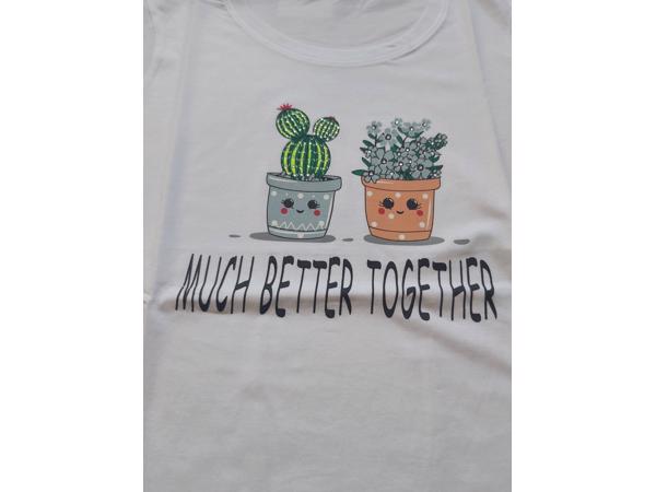 Glo-Story t-shirt wit much better together L