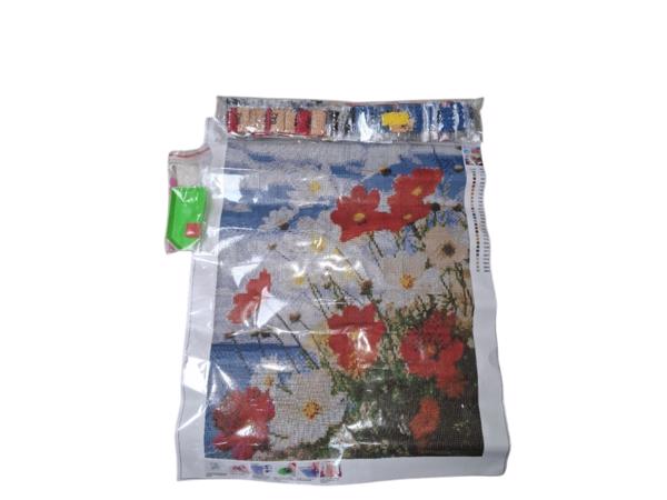 nr 62 Diamond Painting wilde bloemen 50x40cm (vierkant)