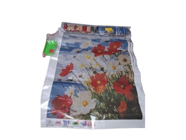 nr 62 Diamond Painting wilde bloemen 50x40cm (vierkant)