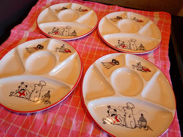 4 stuks fondue of Gourmet borden