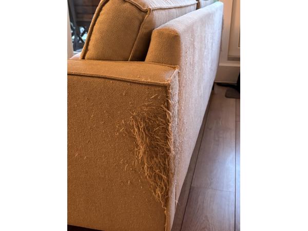 4 persoons bank gehavende bekleding