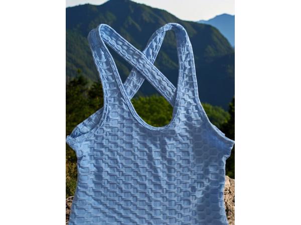Sport playsuit blauw L/XL