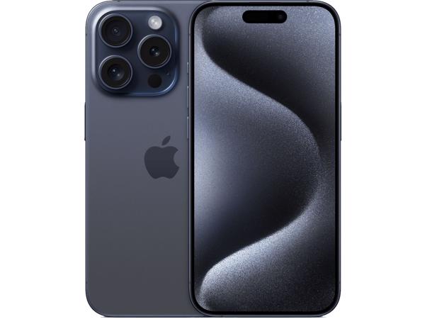 iPhone 15 Pro 128 GB | Dual-SIM | Blauw titanium | nieuwe ba