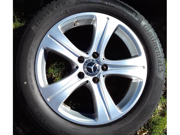 Lichtmetalen velgen + banden 17” voor mercedes E winterset