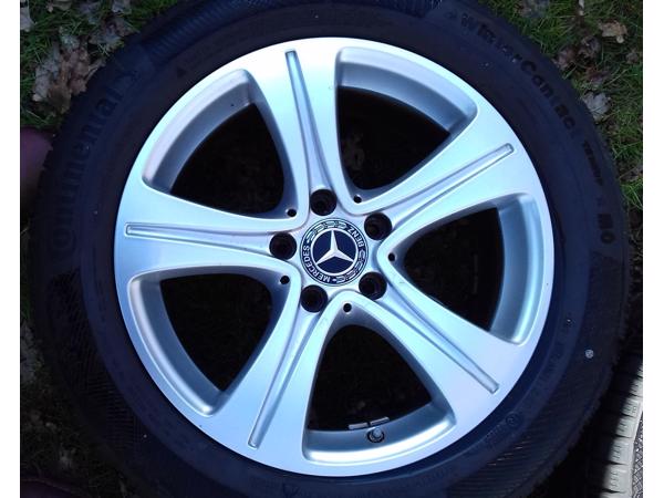 Lichtmetalen velgen + banden 17” voor mercedes E winterset