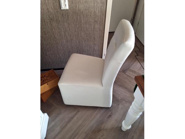 4 eetkamer stoelen wit