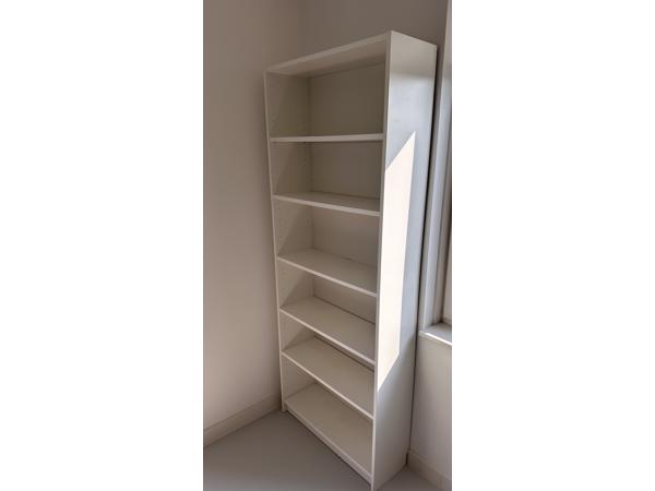 Witte kast Billy 80x28x202 cm