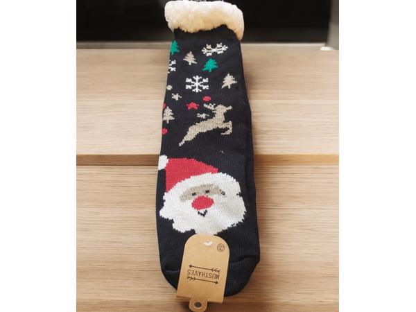 Anti-slip kerst sokken kerstman motief heerlijk dik en warm