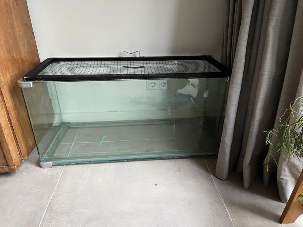 Glazen hamster hok