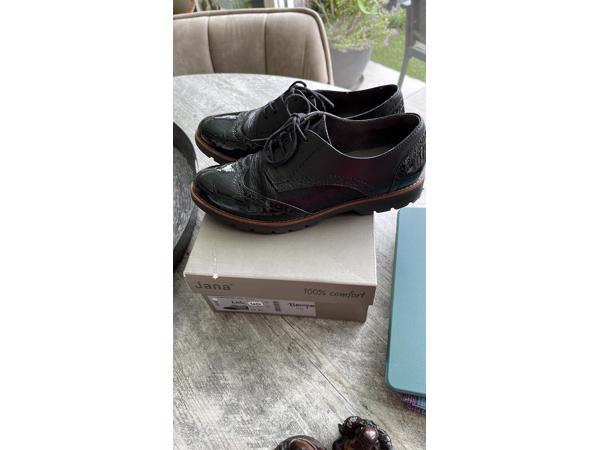 Lederen dames veterschoen mt 40