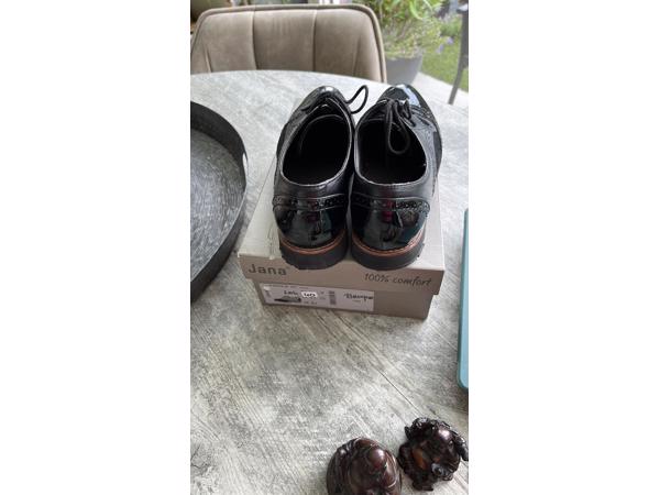 Lederen dames veterschoen mt 40