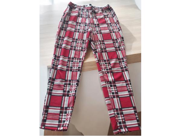 Emery Rose legging geruit rood XL