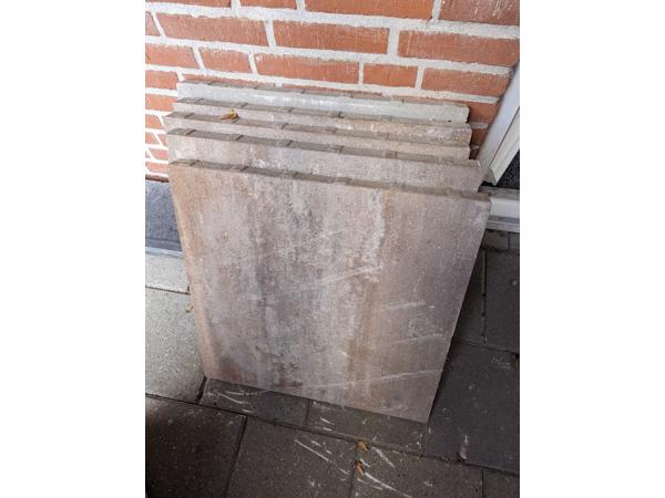 Tuintegels 60 x 60 en 3 opsluitbanden