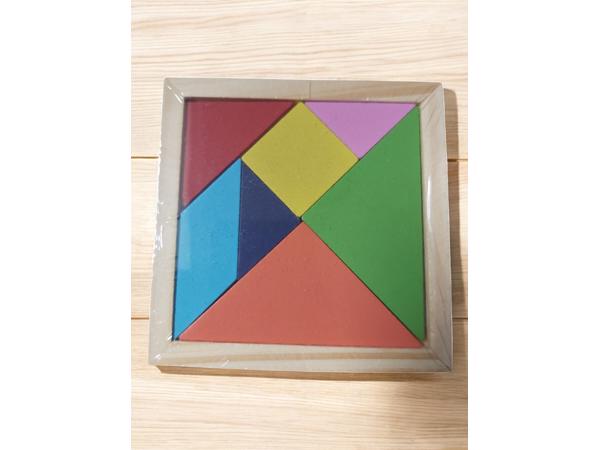 Lg-imports Houten Vormenpuzzel 12 Cm 7 Stukjes - Tangram