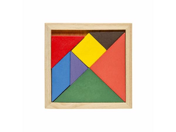 Lg-imports Houten Vormenpuzzel 12 Cm 7 Stukjes - Tangram