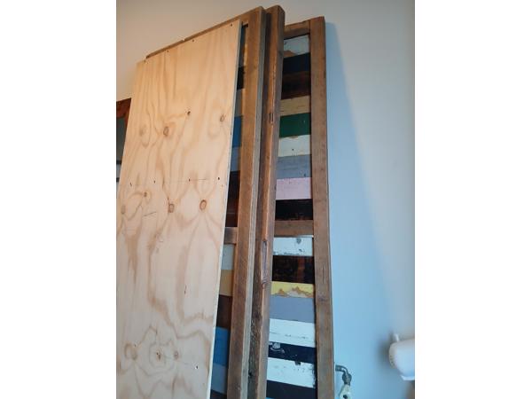 Onderdelen steigerhouten kast