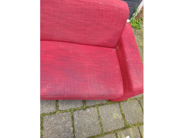 Rode bank 3 persoons