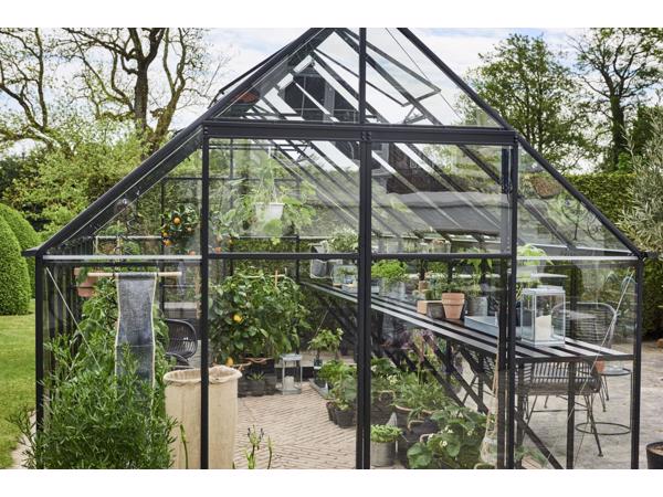 Tuinkas Qube 816, zwart gecoat