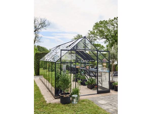 Tuinkas Qube 816, zwart gecoat