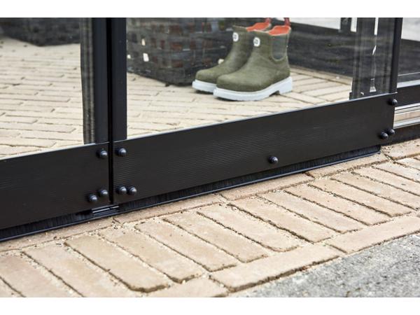 Tuinkas Qube 816, zwart gecoat
