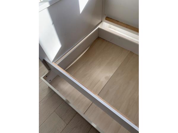 Bedombouw WIT 90x200 met lade voor extra matras