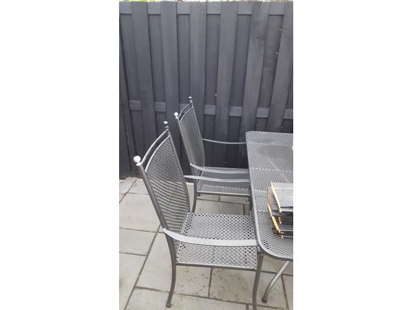 Tuinset van gietijzer