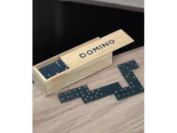 Klassieke Domino spel in houten doos bordspel