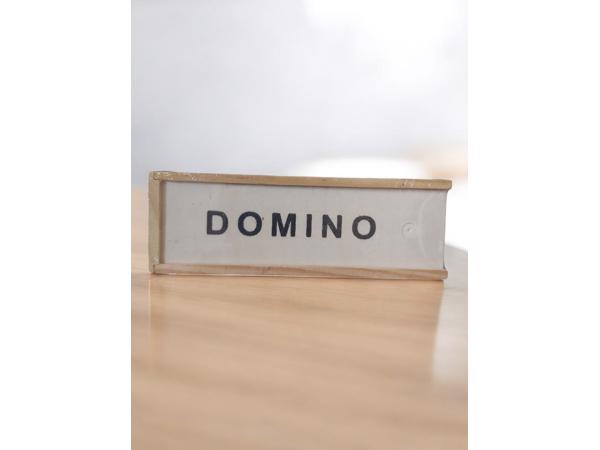 Klassieke Domino spel in houten doos bordspel