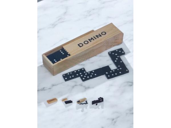 Klassieke Domino spel in houten doos bordspel