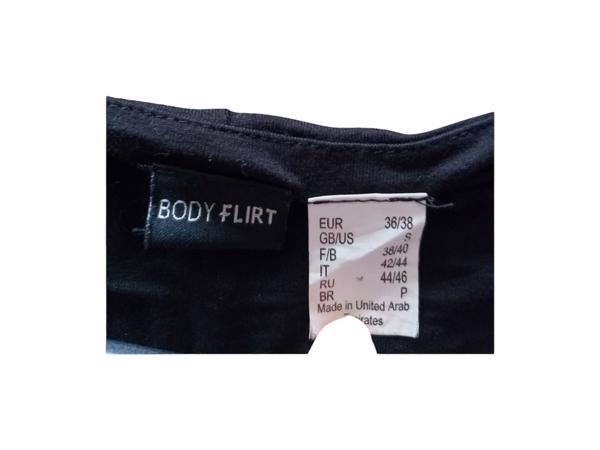 Stretchy jurk zwart paars S/M