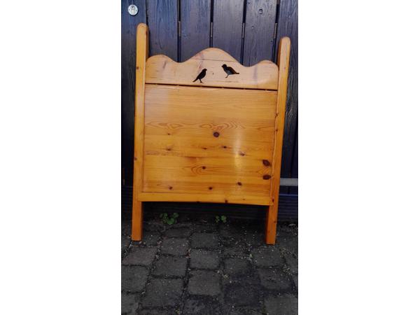 Handgemaakt massief grenen peuterende met matras