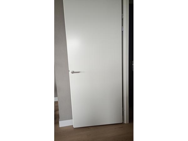 Witte binnen opdekdeur