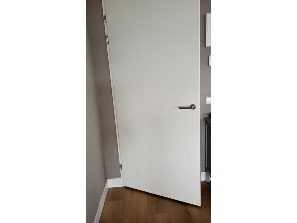 Witte binnen opdekdeur