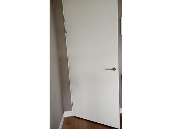 Witte binnen opdekdeur