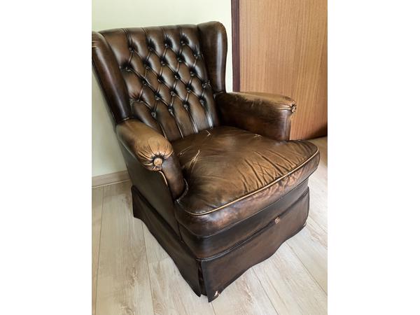 Leren  klassieke fauteuil
