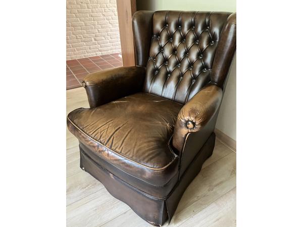 Leren  klassieke fauteuil