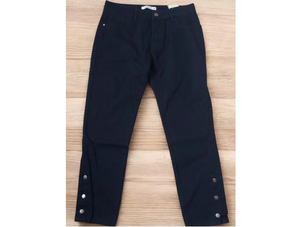 Laulia jeans zwart met sier druk knopen M/38