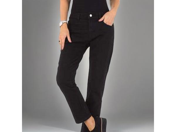 Laulia jeans zwart met sier druk knopen M/38