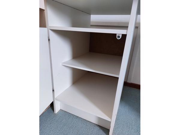 Bureau wit met bladhoogte van 72 cm
