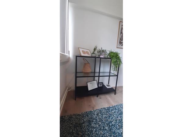 Leuk Kastje zwart met glas