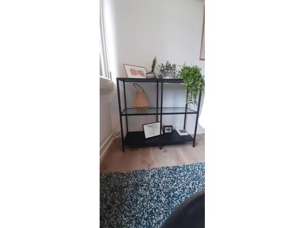 Leuk Kastje zwart met glas