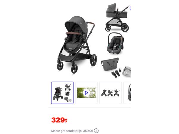 Gratis afhalen in Ter Aar, Maxi Cosi Zelia Trio 3 in 1 kinderwagen!