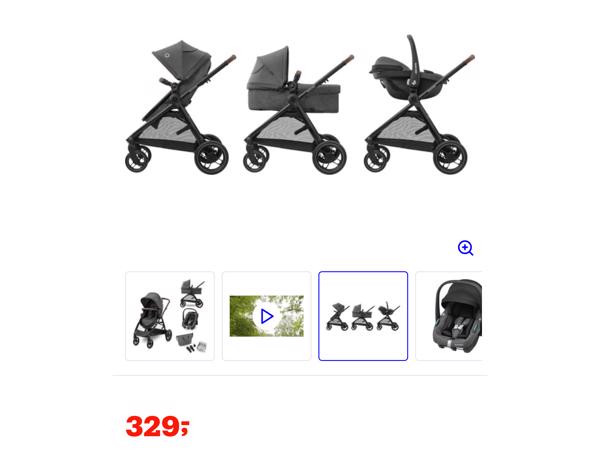 Gratis afhalen in Ter Aar, Maxi Cosi Zelia Trio 3 in 1 kinderwagen!