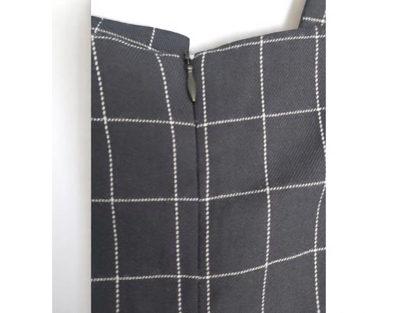 Rok geruit marineblauw met veters M