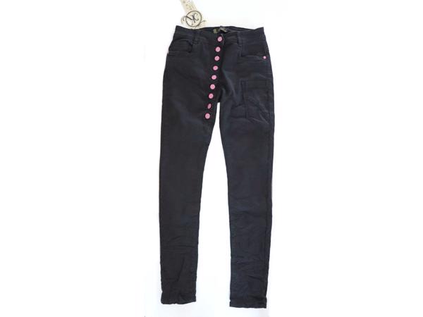 Jeans iets lager kruis maat 36 of 38 of 40, zwart (Nieuw)