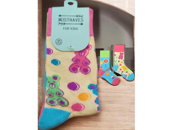 Sokken - print - design - maat 33-38 - beren – multicolor -