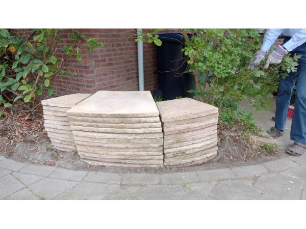 Tegels voor cirkelvormig terras