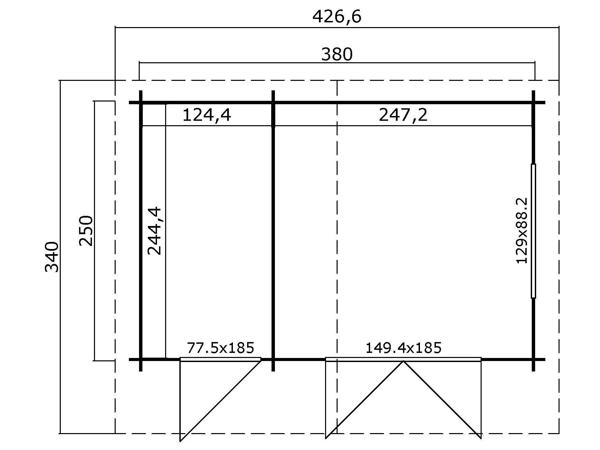 NIEUW tuinhuis Keila 28