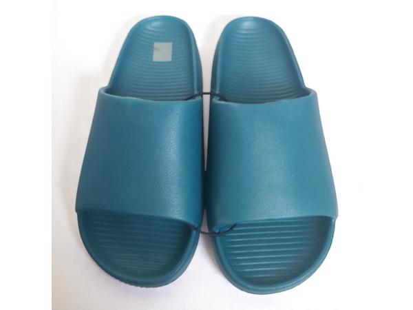 Heren slippers effen groen 42
