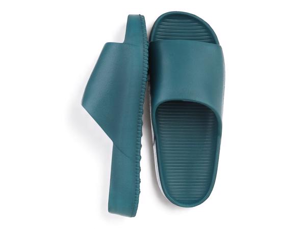 Heren slippers effen groen 42